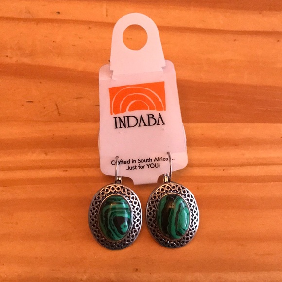 Indaba Jewelry - NWT malachite earrings